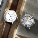 Sternglas "Naos Automatic" Watch in Stainless Steel, White Dial