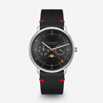 Sternglas "Naos Moonphase Edition Neuwerk" Quartz Watch in Steel, Storm Grey Dial