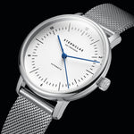 Sternglas "Naos XS Automatic" Women's Watch in Stainless Steel, White Dial