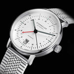 Sternglas "Naos Pro GMT Automatic" Watch in Stainless Steel, Silver Dial