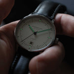 Sternglas "Naos Pro Automatic" Watch in Stainless Steel, Alabaster Dial