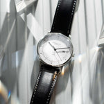 Sternglas "Naos Solar" Watch in Stainless Steel, White Dial