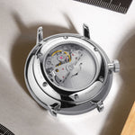 Sternglas "Naos XL Automatic" Watch in Stainless Steel, White Dial