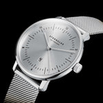 Sternglas "Naos XS Edition Elyra" Women's Quartz Watch in Steel, Sunray Silver Dial