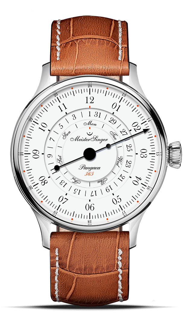 MeisterSinger "Pangaea Day Date 365" Automatic in SS, White Dial