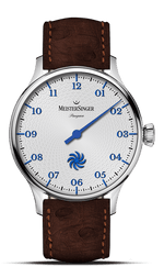 MeisterSinger "Pangaea" Single-Hand Automatic in SS, Silver Fermata Dial