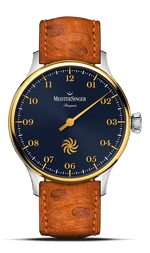 MeisterSinger "Pangaea" Single-Hand Automatic, Steel Blue Fermata Dial PDS917GLG