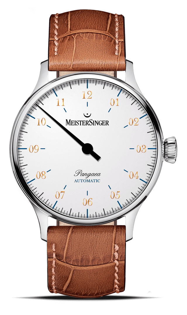 MeisterSinger "Pangaea" Single-Hand Automatic in SS, White Dial