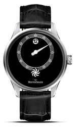 MeisterSinger "Panthero Jumping Hour" Automatic in SS, Black Dial