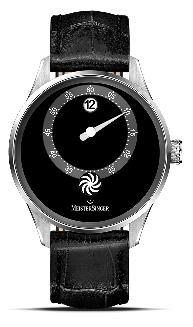 MeisterSinger "Panthero Jumping Hour" Automatic in SS, Black Dial