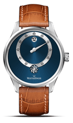 MeisterSinger "Panthero Jumping Hour" Automatic in SS, Sunburst Blue Dial