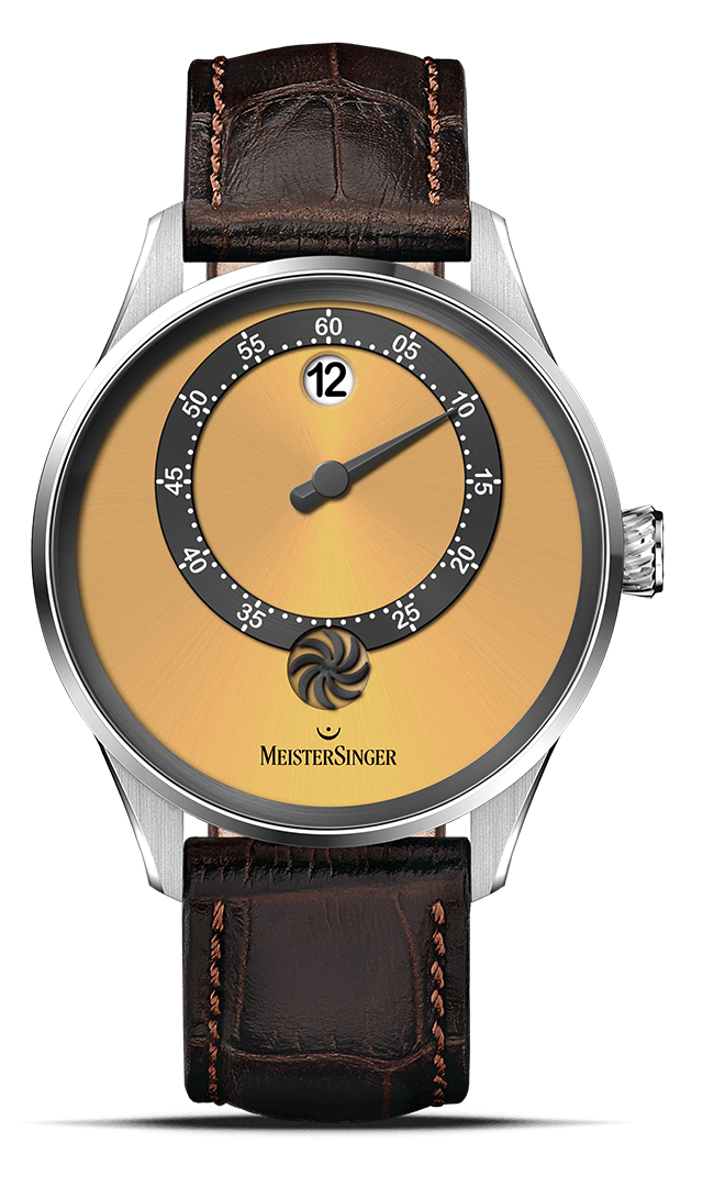 MeisterSinger "Panthero Jumping Hour" Automatic, Sunburst Golden Yellow Dial