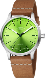 Mühle-Glashütte "Panova" Automatic in SS, Lime Dial