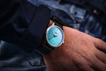 Mühle-Glashütte "Panova" Automatic in SS, Turquoise Dial