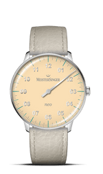MeisterSinger "Neo Special" Single-Hand Automatic in SS, Light Yellow Dial