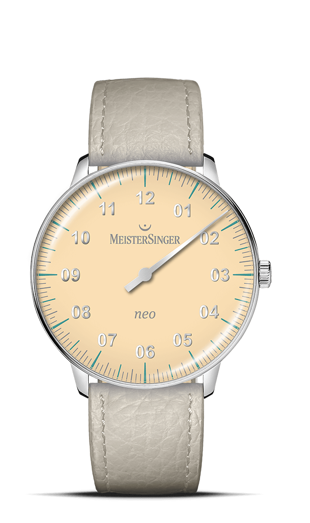 MeisterSinger "Neo Special" Single-Hand Automatic in SS, Light Yellow Dial