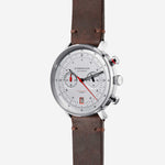Sternglas "Hamburg Chrono" Quartz Chronograph in Stainless Steel, Silver Dial