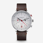 Sternglas "Hamburg Chrono" Quartz Chronograph in Stainless Steel, Silver Dial