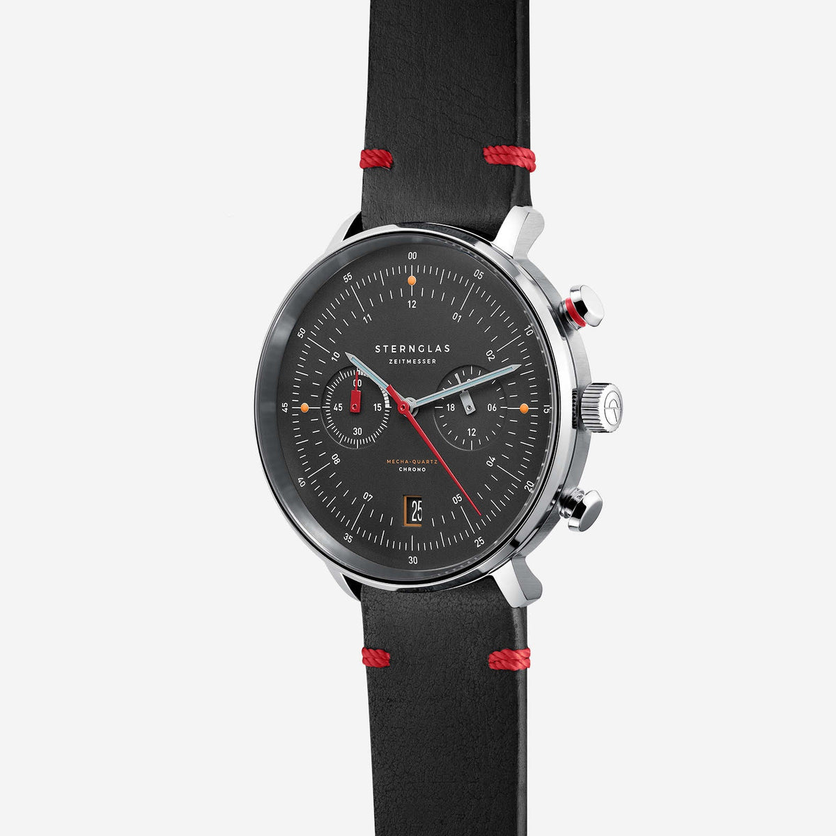 Sternglas "Hamburg Chrono Edition Neuwerk" Quartz Chronograph in Steel, Anthracite Dial