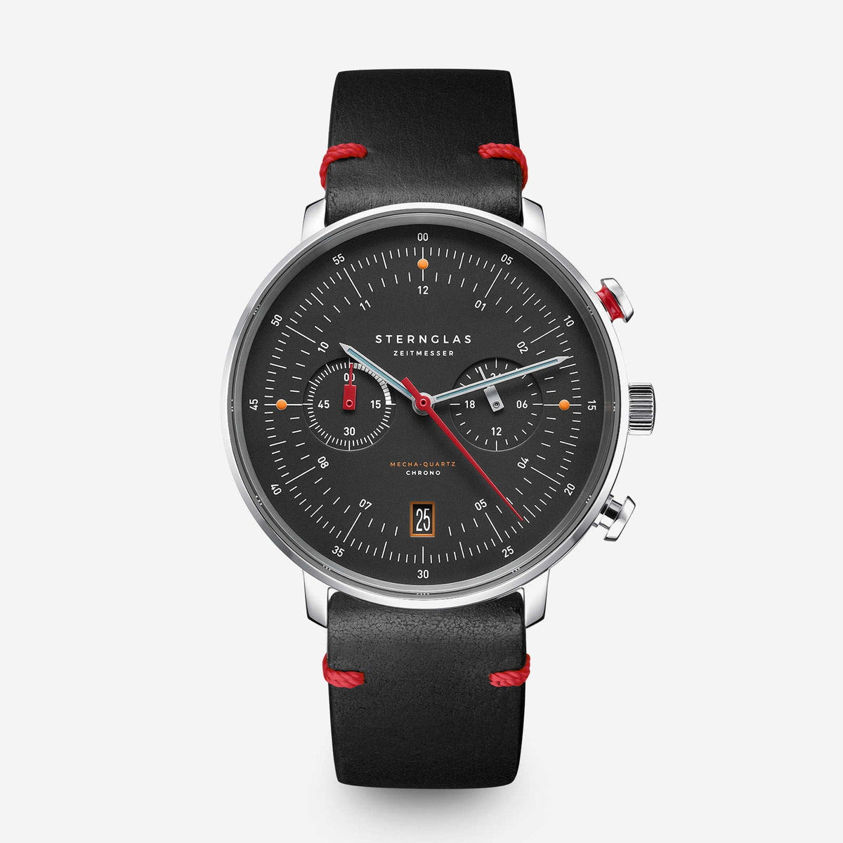 Sternglas "Hamburg Chrono Edition Neuwerk" Quartz Chronograph in Steel, Anthracite Dial