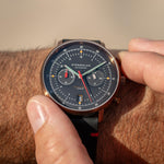 Sternglas "Hamburg Chrono Edition Neuwerk 2.0" Quartz Chronograph in Bronze-Tone, Storm Grey Dial