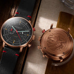 Sternglas "Hamburg Chrono Edition Neuwerk 2.0" Quartz Chronograph in Bronze-Tone, Storm Grey Dial