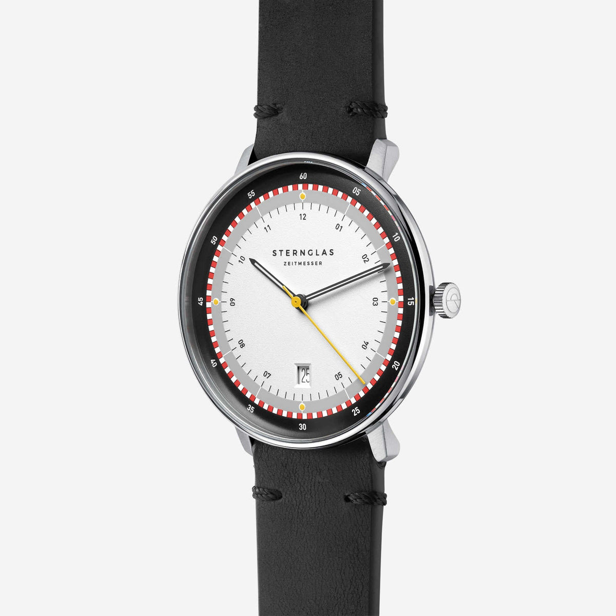 Sternglas "Hamburg Edition Hafen" Quartz Watch in Steel, White and Anthracite Dial