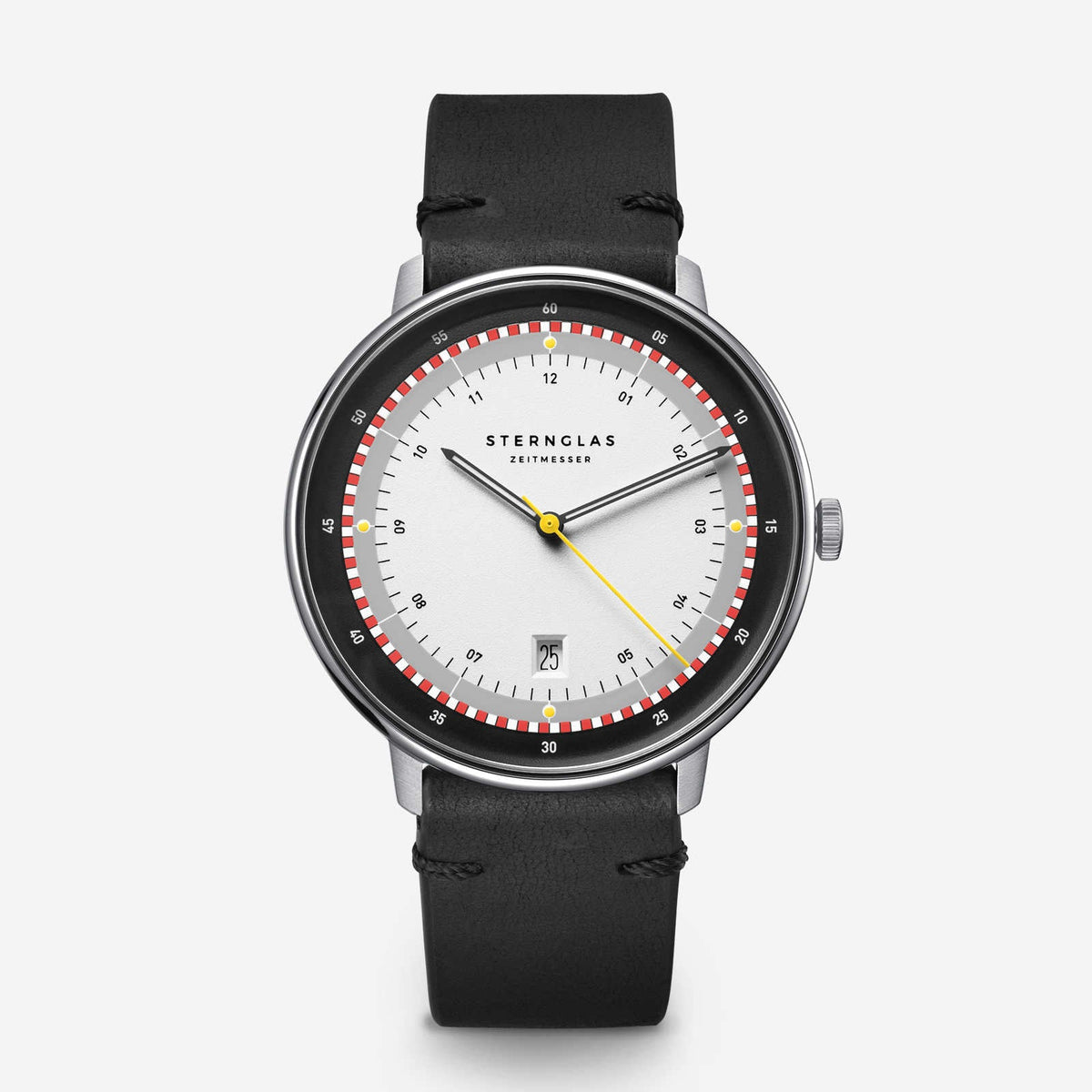 Sternglas "Hamburg Edition Hafen" Quartz Watch in Steel, White and Anthracite Dial