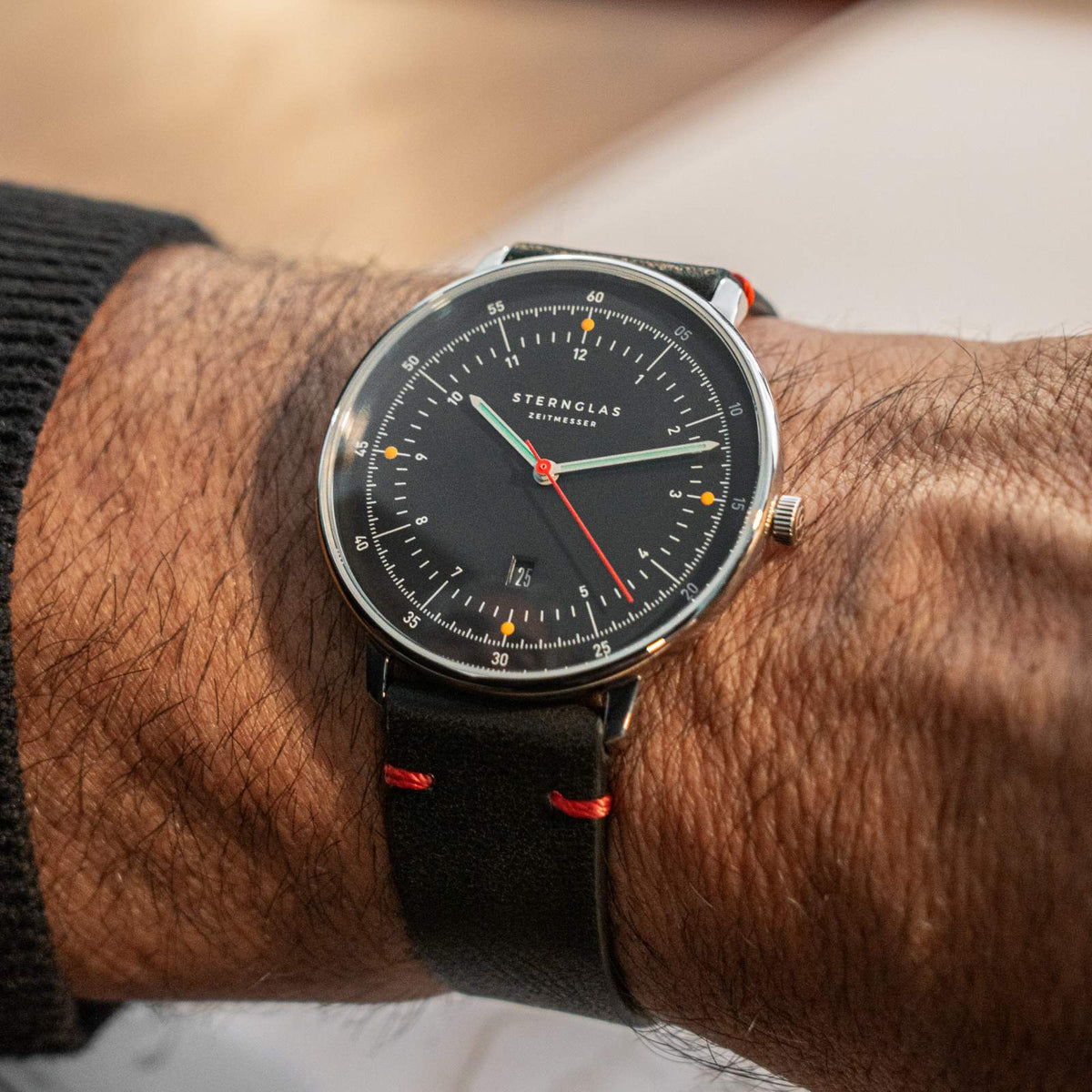 Sternglas "Hamburg Edition Neuwerk 2.0" Quartz Watch in Steel, Storm Grey Dial