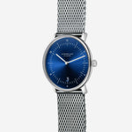 Sternglas "Naos" Quartz Watch in Stainless Steel, Deep Blue Dial