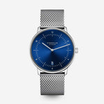 Sternglas "Naos" Quartz Watch in Stainless Steel, Deep Blue Dial