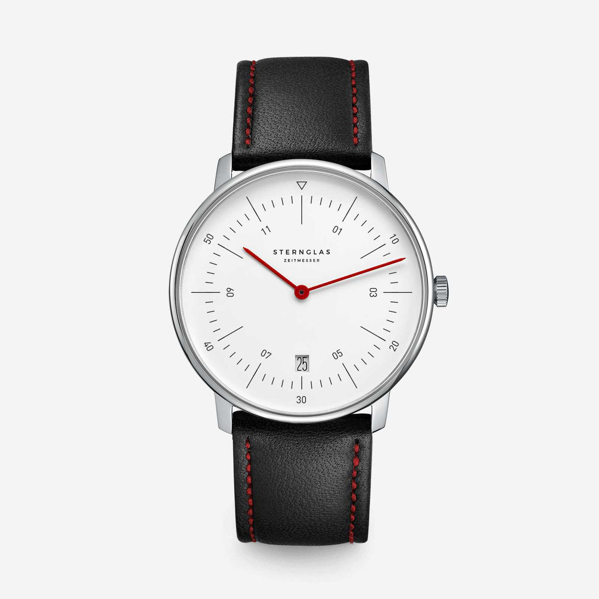 Sternglas "Naos Edition Bremen" Quartz Watch in Stainless Steel, White Dial