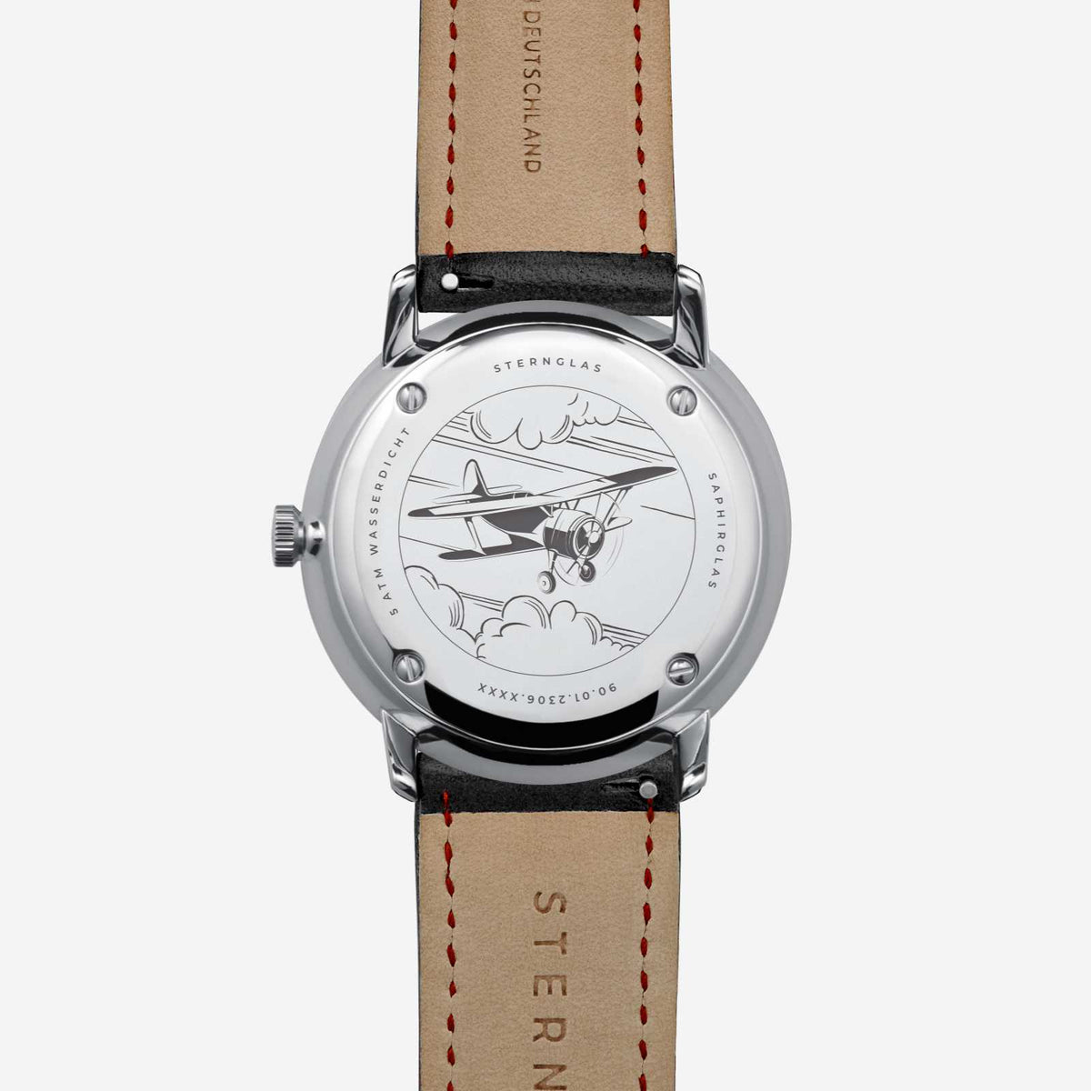 Sternglas "Naos Edition Bremen" Quartz Watch in Stainless Steel, White Dial