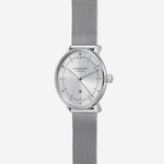 Sternglas "Naos XS Edition Elyra" Women's Quartz Watch in Steel, Sunray Silver Dial