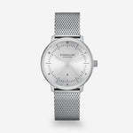 Sternglas "Naos XS Edition Elyra" Women's Quartz Watch in Steel, Sunray Silver Dial