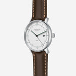 Sternglas "Naos Solar" Watch in Stainless Steel, White Dial
