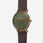 Sternglas "Naos XL Edition 1905" Quartz Watch in Bronze-Tone, Dark Green Dial