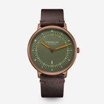 Sternglas "Naos XL Edition 1905" Quartz Watch in Bronze-Tone, Dark Green Dial