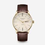 Sternglas "Berlin Automatic" Watch in Gold-Tone Steel, Sepia Dial