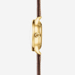 Sternglas "Berlin Automatic" Watch in Gold-Tone Steel, Sepia Dial