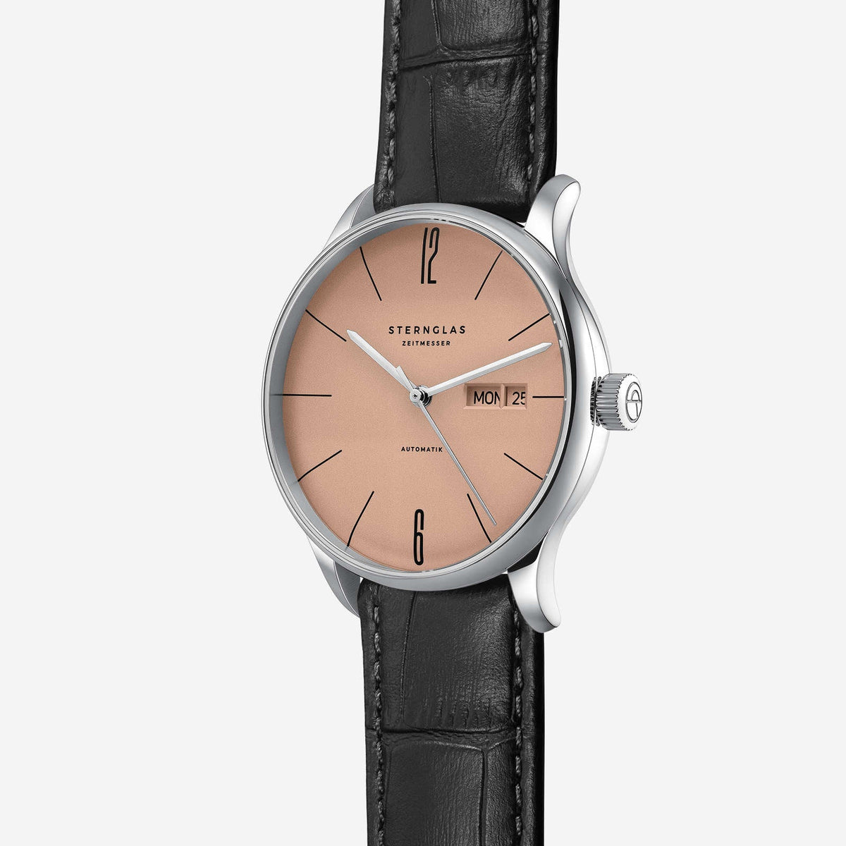 Sternglas "Berlin Automatic" Watch in Stainless Steel, Copper Beige Dial