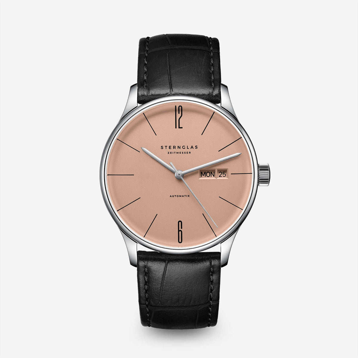 Sternglas "Berlin Automatic" Watch in Stainless Steel, Copper Beige Dial
