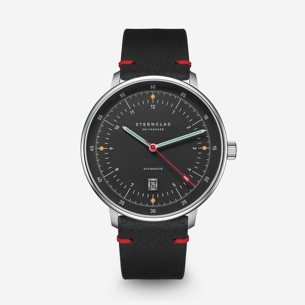 Sternglas "Hamburg Automatic Edition Neuwerk 2.0" Watch in Steel, Storm Grey Dial