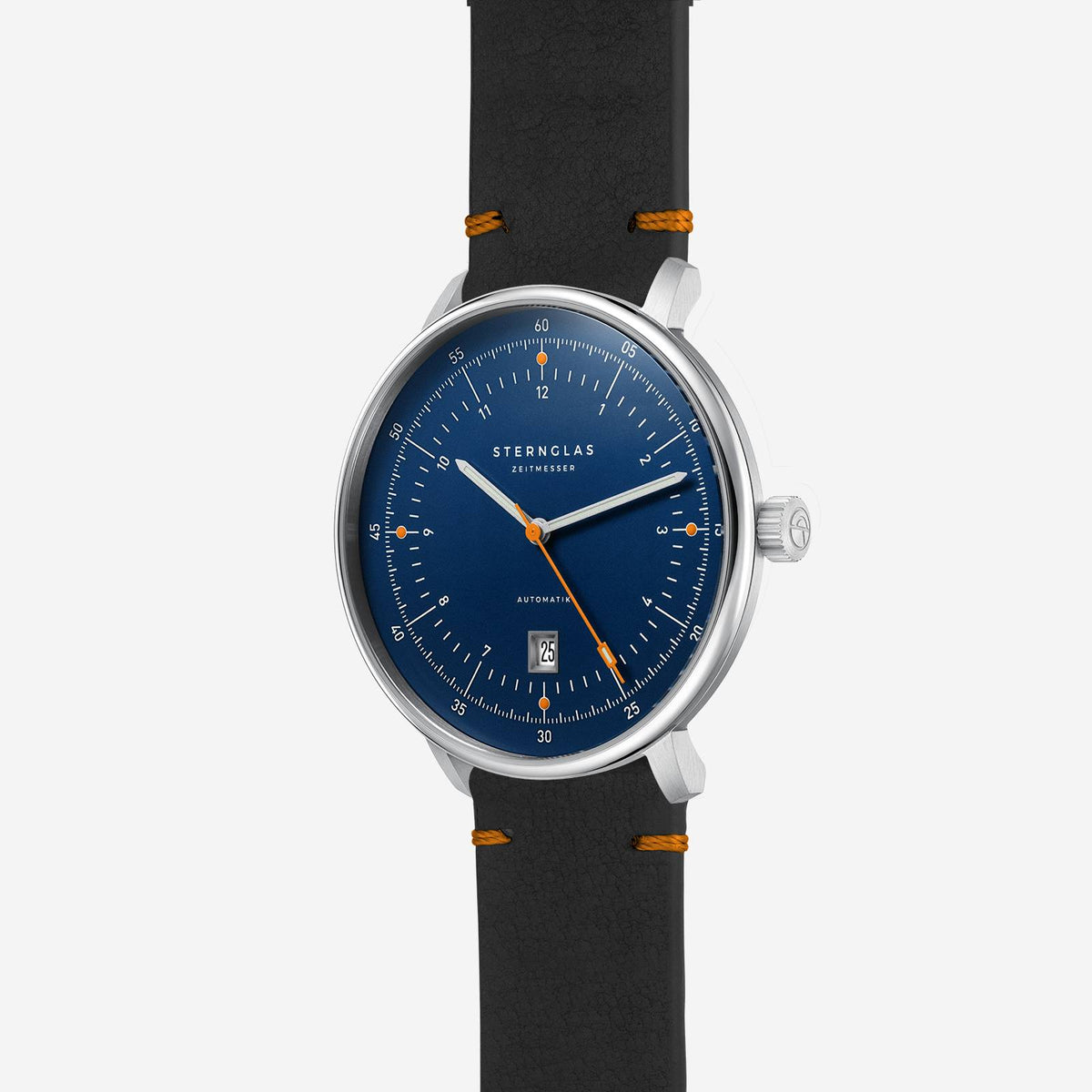 Sternglas "Hamburg Automatic Edition Küste 2.0" Watch in Steel, Dark Blue Dial
