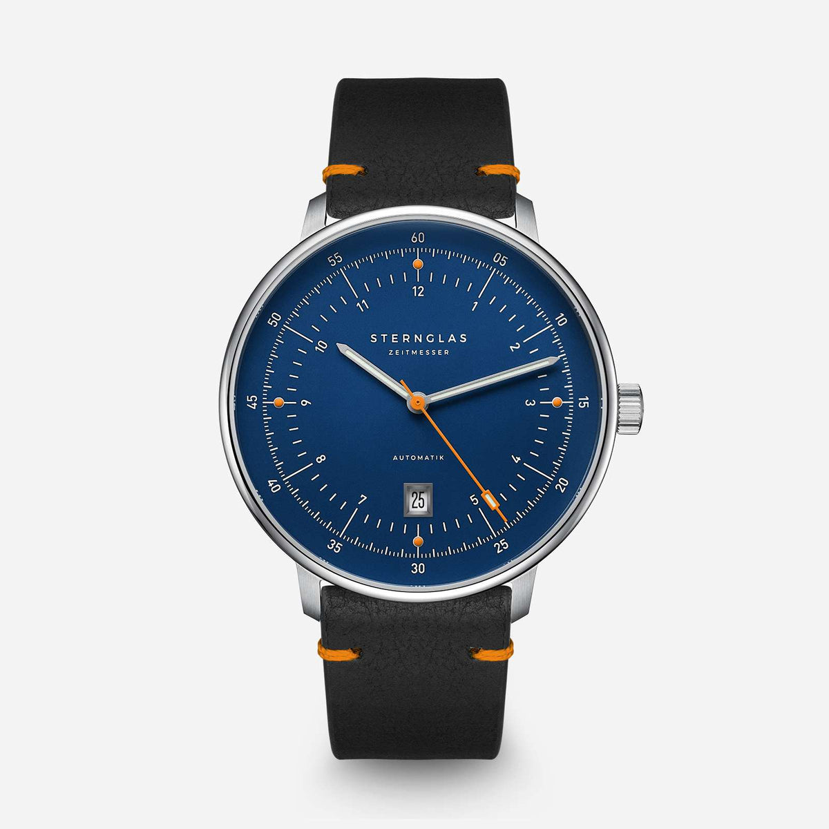 Sternglas "Hamburg Automatic Edition Küste 2.0" Watch in Steel, Dark Blue Dial