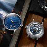 Sternglas "Hamburg Automatic Edition Küste 2.0" Watch in Steel, Dark Blue Dial