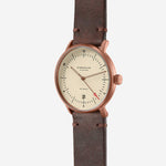 Sternglas "Naos Automatic" Watch in Bronze-Tone Steel, Alabaster Dial