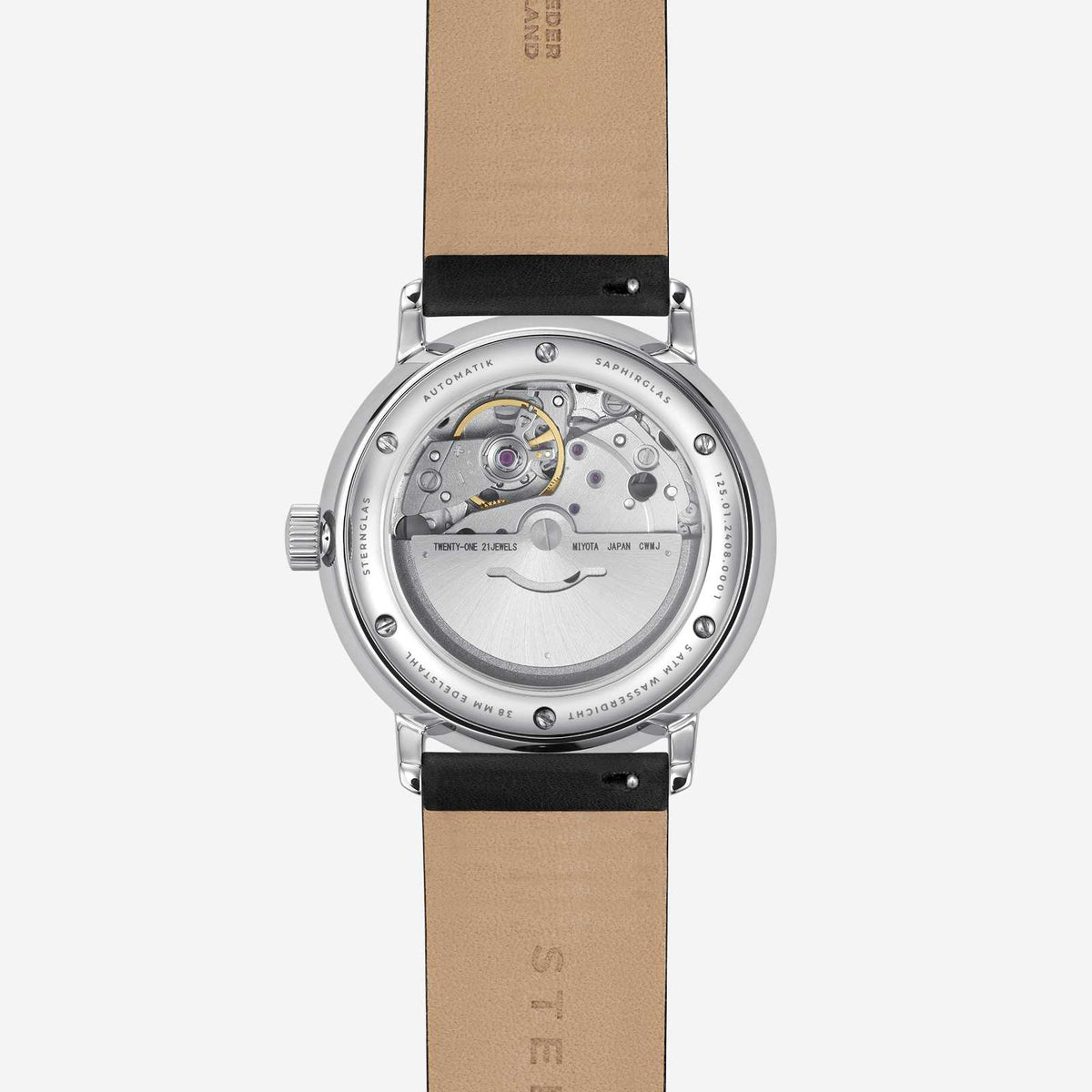 Sternglas "Naos Automatic" Watch in Stainless Steel, Sand Brown Dial