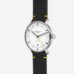 Sternglas "Naos Automatic Edition Bauhaus X" Watch in Steel, Yellow Luminova Dial