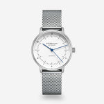 Sternglas "Naos XS Automatic" Women's Watch in Stainless Steel, White Dial